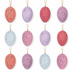 Bag of 12 Pink and White Speckled Plastic Easter Egg Ornaments 2.35 Inches Easter Eggs > Ornaments La Vie Bien Bag of 12 Pink and White Speckled Plastic Easter Egg Ornaments 2.35 Inches