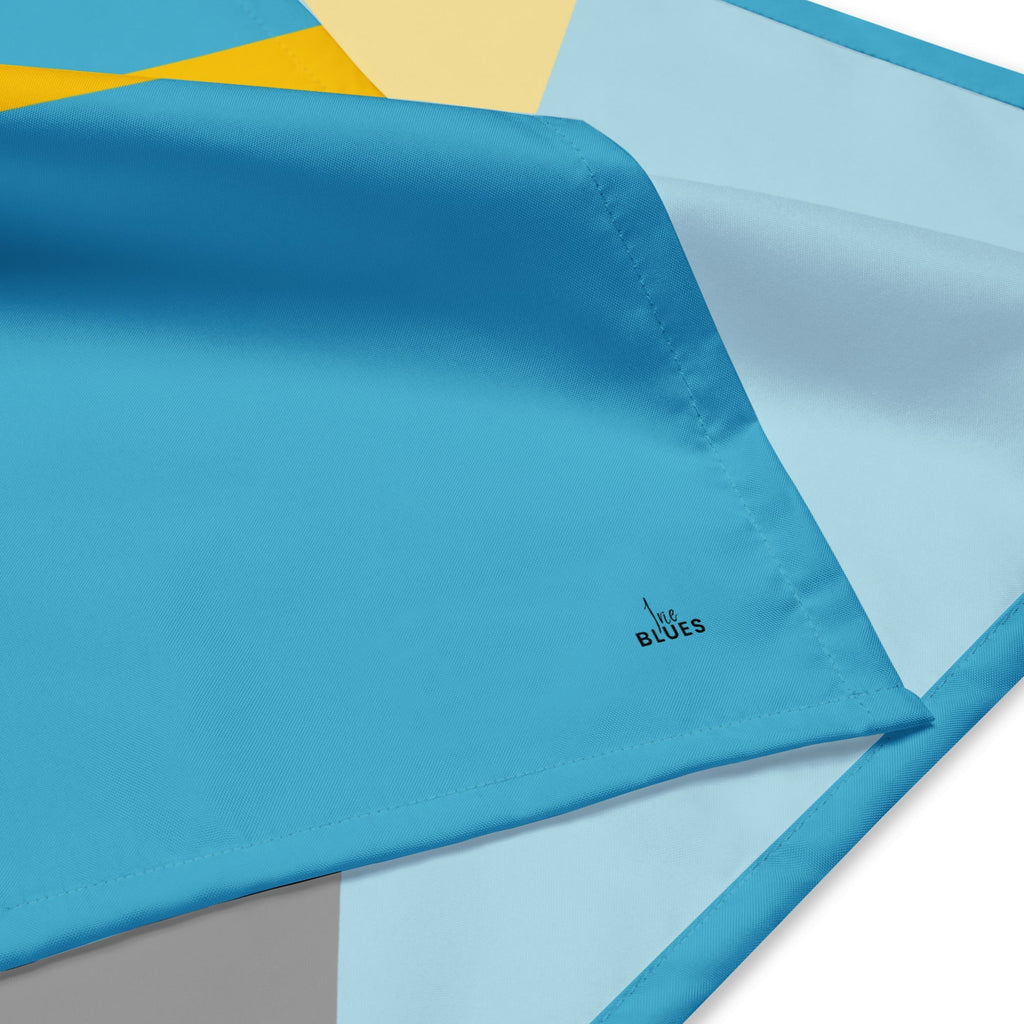 Bahamas Flag Bandana All-Over Print Bandana La Vie Bien Bahamas Flag Bandana