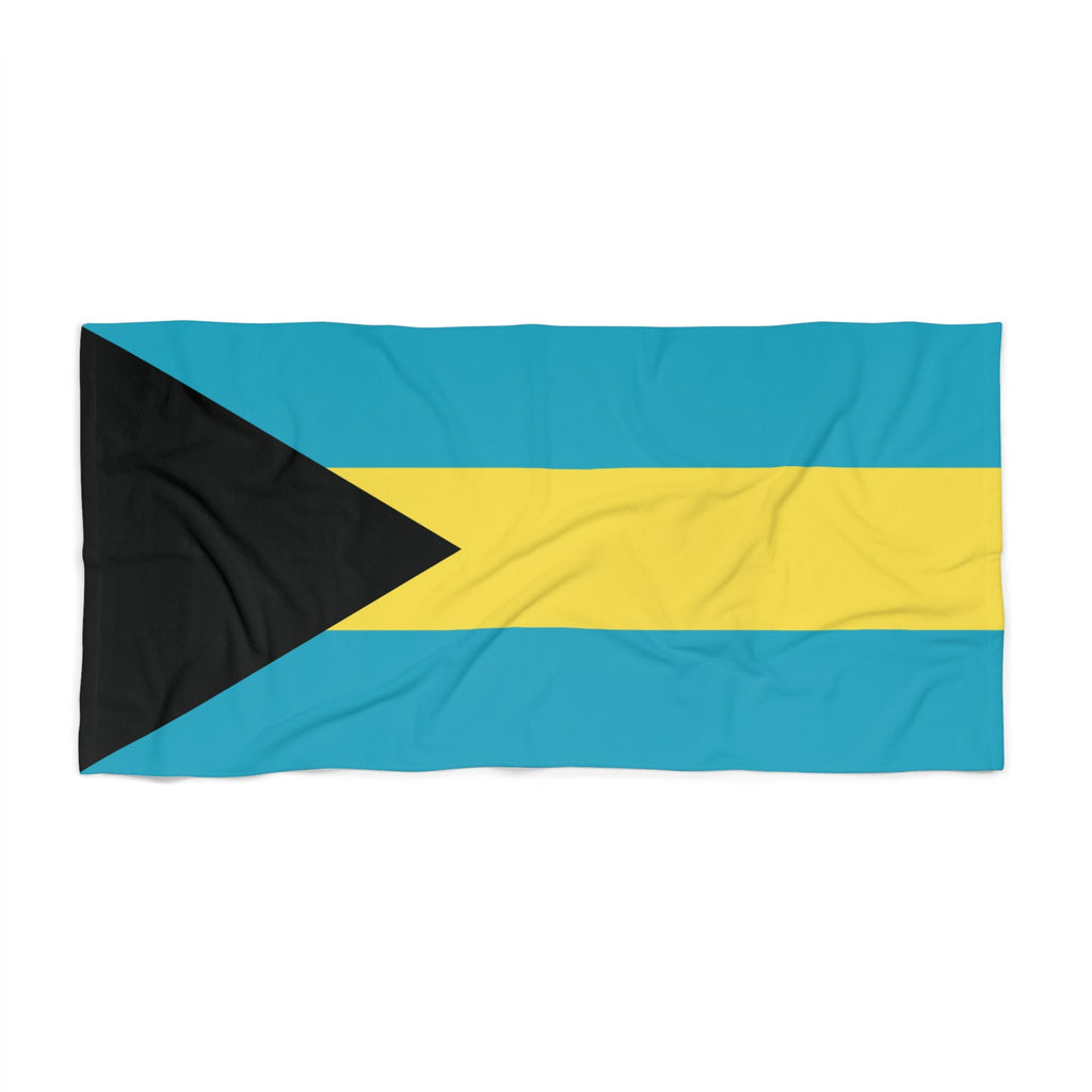Bahamas Flag Beach Towel Beach Towel (Generic Brand) La Vie Bien Bahamas Flag Beach Towel
