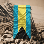 Bahamas Flag Beach Towel Beach Towel (Generic Brand) La Vie Bien Bahamas Flag Beach Towel