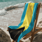 Bahamas Flag Beach Towel Beach Towel (Generic Brand) La Vie Bien Bahamas Flag Beach Towel
