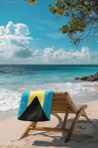 Bahamas Flag Beach Towel Beach Towel (Generic Brand) La Vie Bien Bahamas Flag Beach Towel