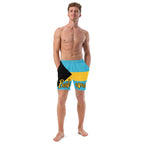 Bahamas Flag Recycled Swim Trunks All - Over Print Recycled Swim Trunks La Vie Bien Bahamas Flag Recycled Swim Trunks