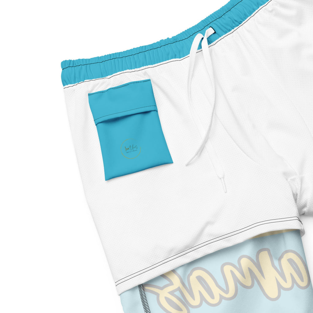 Bahamas Flag Recycled Swim Trunks All - Over Print Recycled Swim Trunks La Vie Bien Bahamas Flag Recycled Swim Trunks