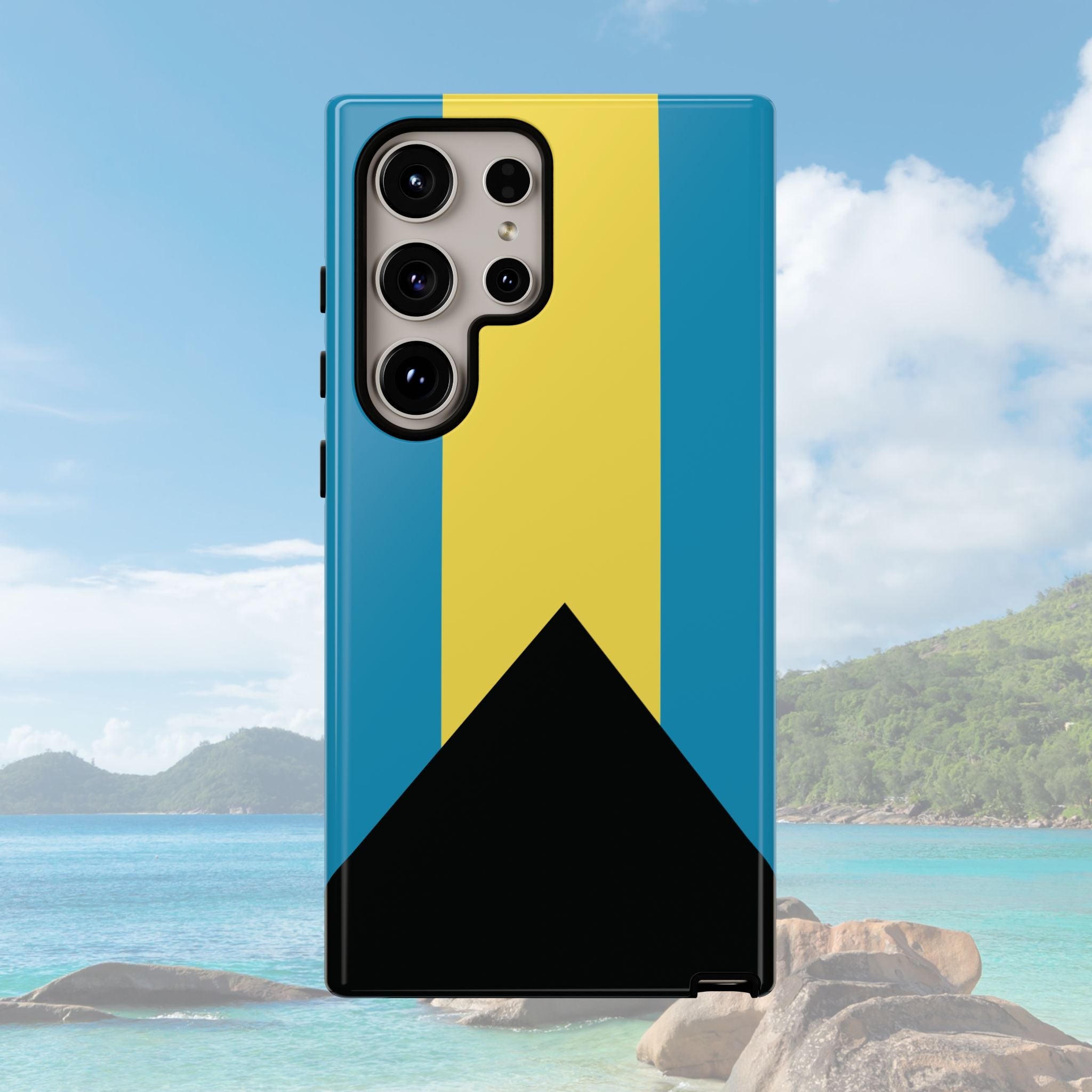 Bahamas Flag Tough Phone Case Tough Case La Vie Bien Bahamas Flag Tough Phone Case