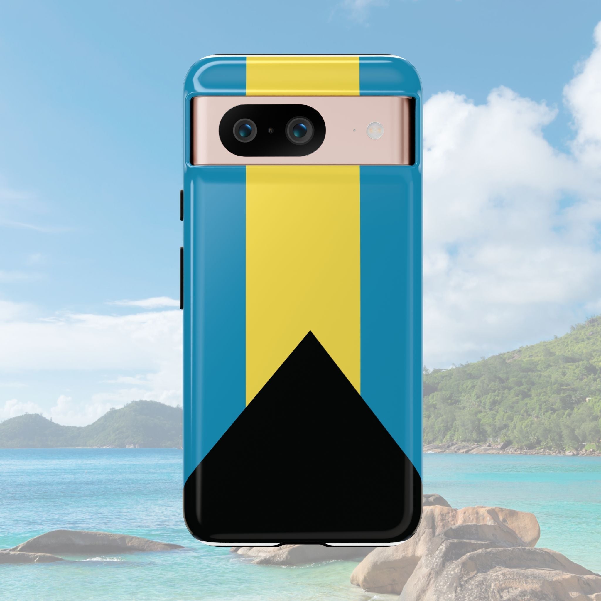 Bahamas Flag Tough Phone Case Tough Case La Vie Bien Bahamas Flag Tough Phone Case