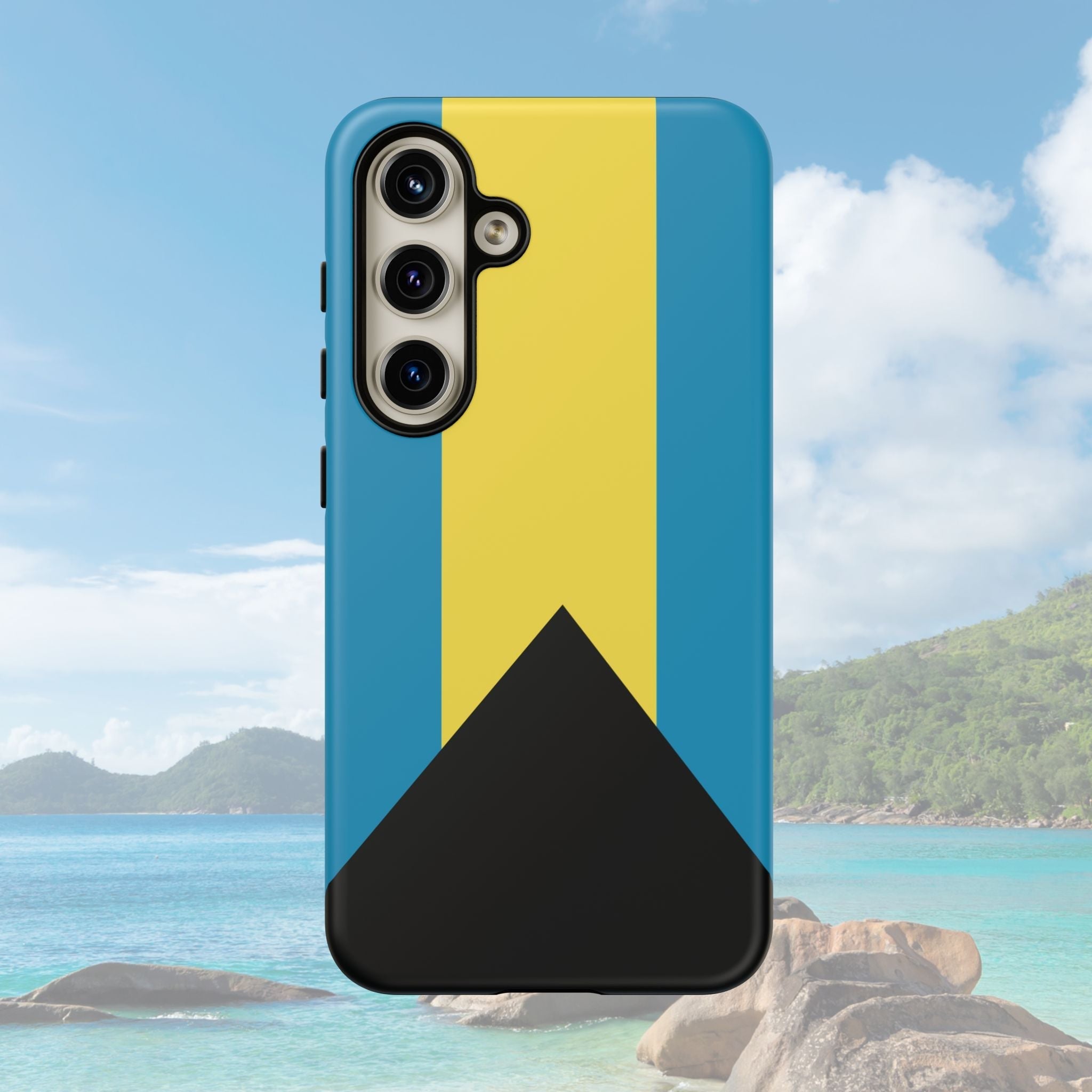 Bahamas Flag Tough Phone Case Tough Case La Vie Bien Bahamas Flag Tough Phone Case