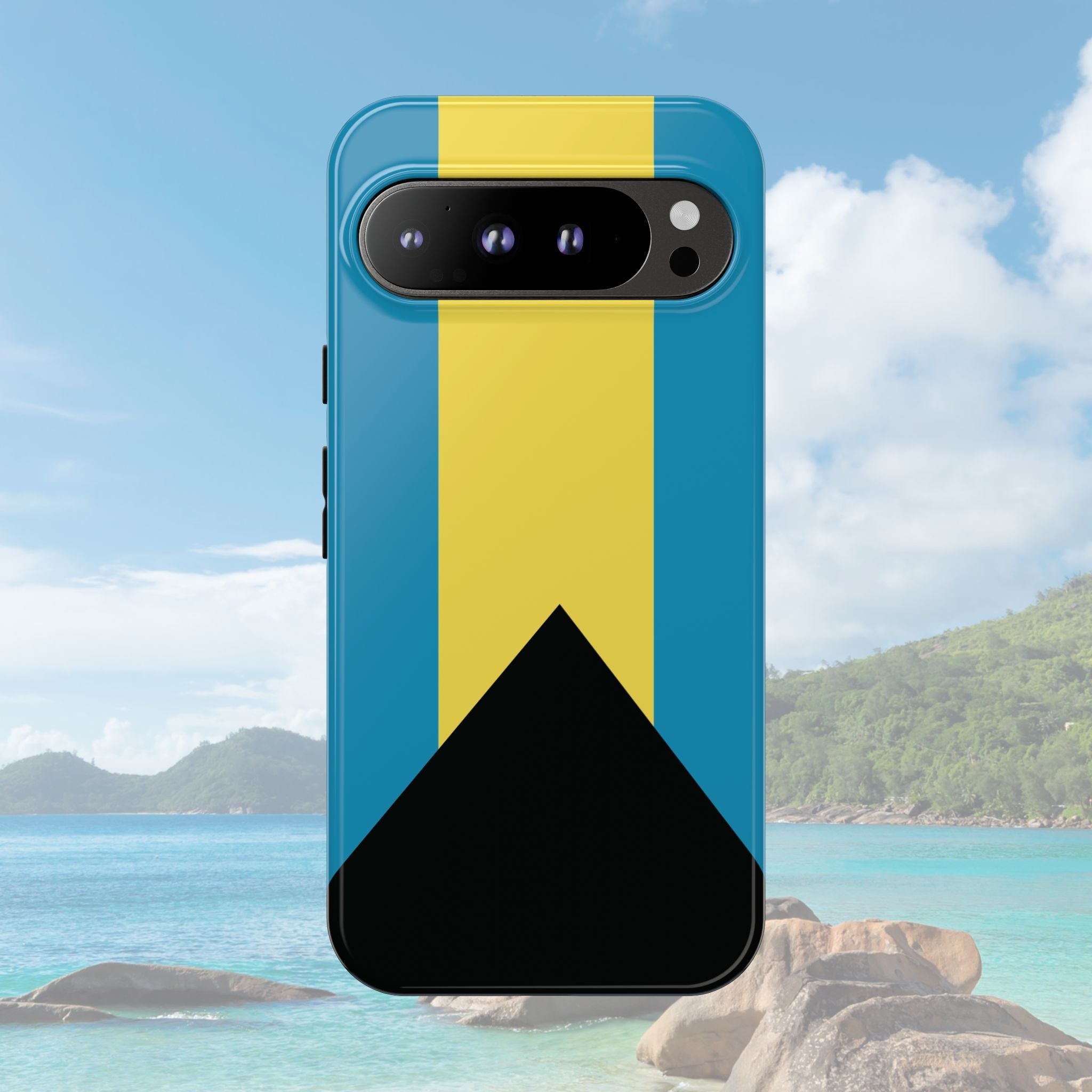 Bahamas Flag Tough Phone Case Tough Case La Vie Bien Bahamas Flag Tough Phone Case