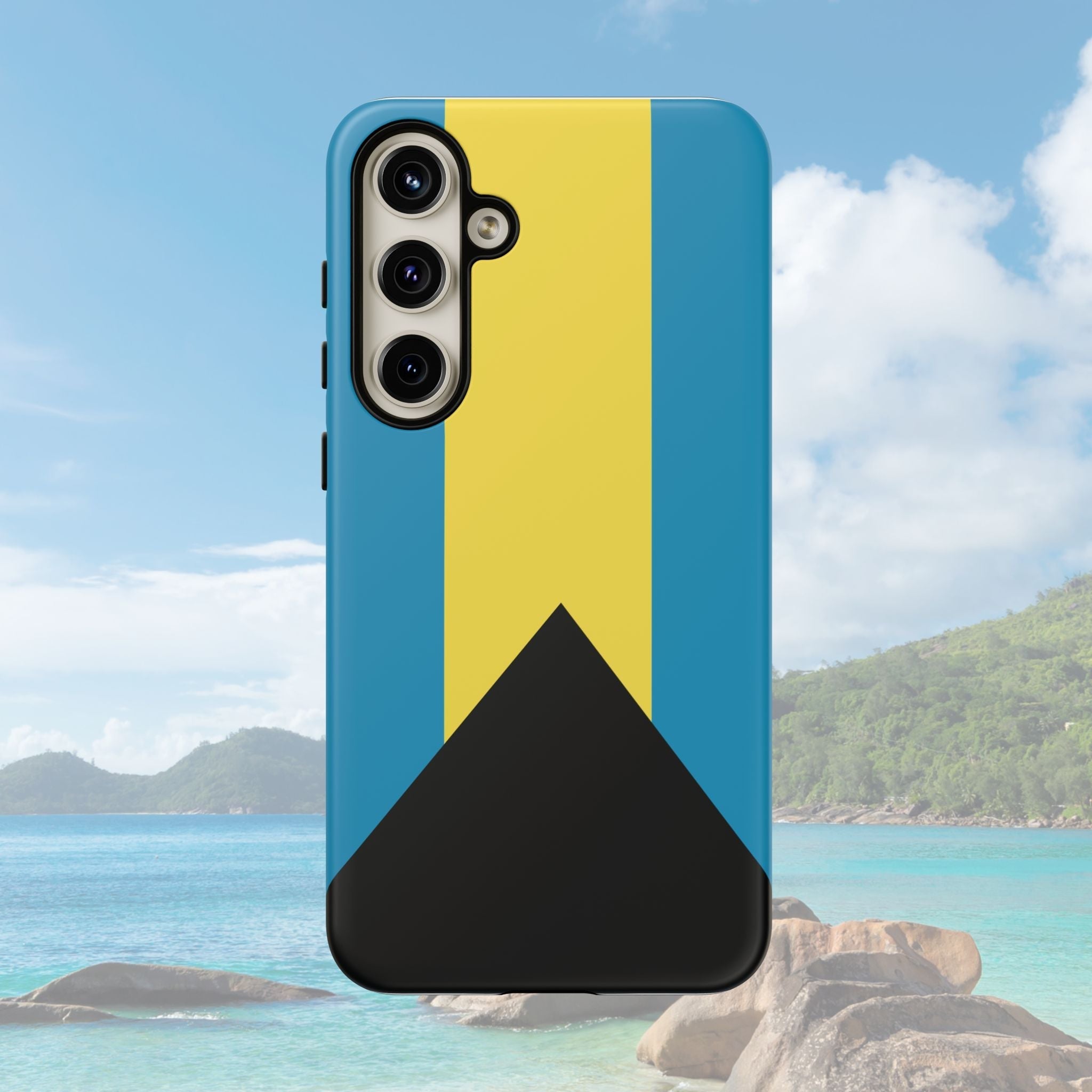 Bahamas Flag Tough Phone Case Tough Case La Vie Bien Bahamas Flag Tough Phone Case