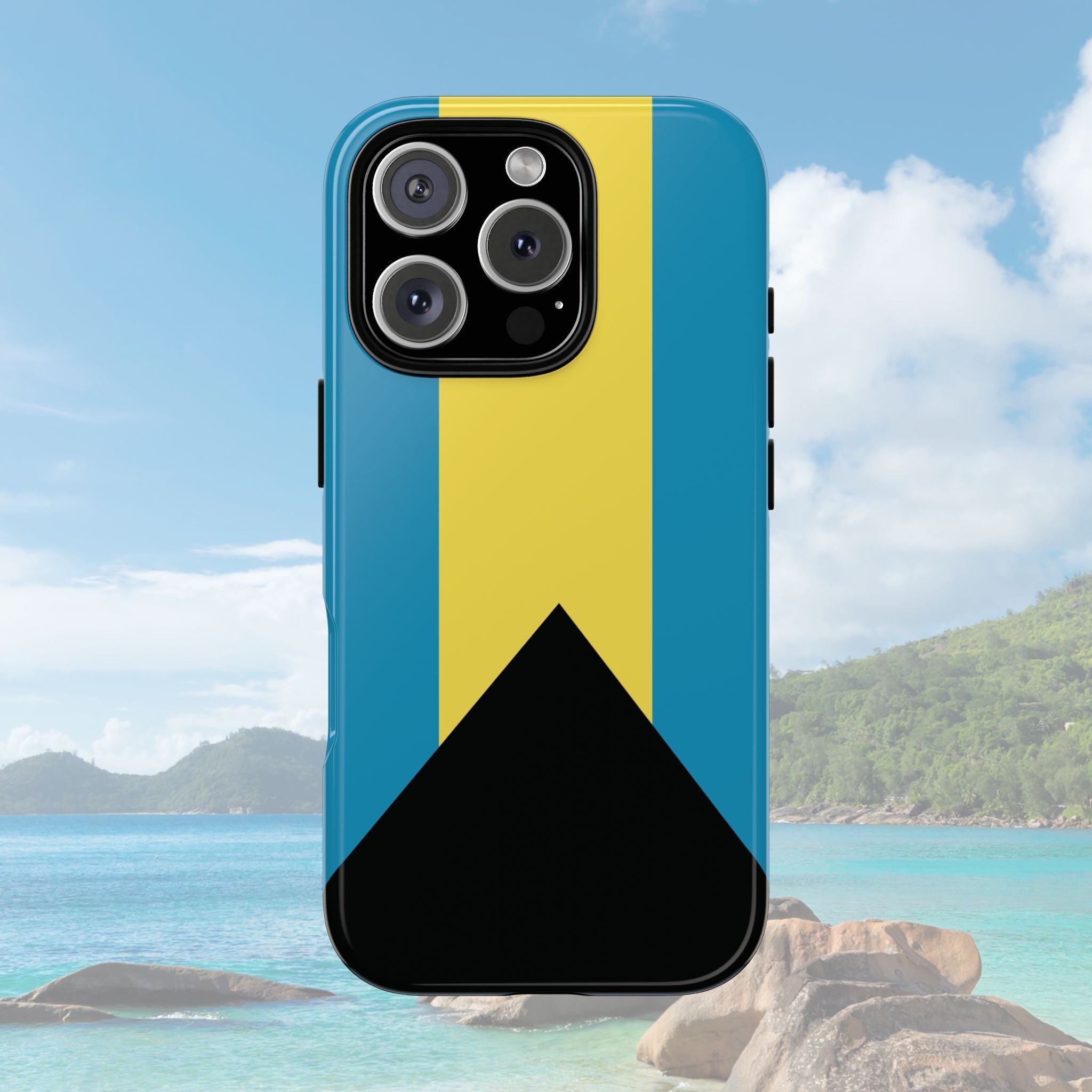 Bahamas Flag Tough Phone Case Tough Case La Vie Bien Bahamas Flag Tough Phone Case