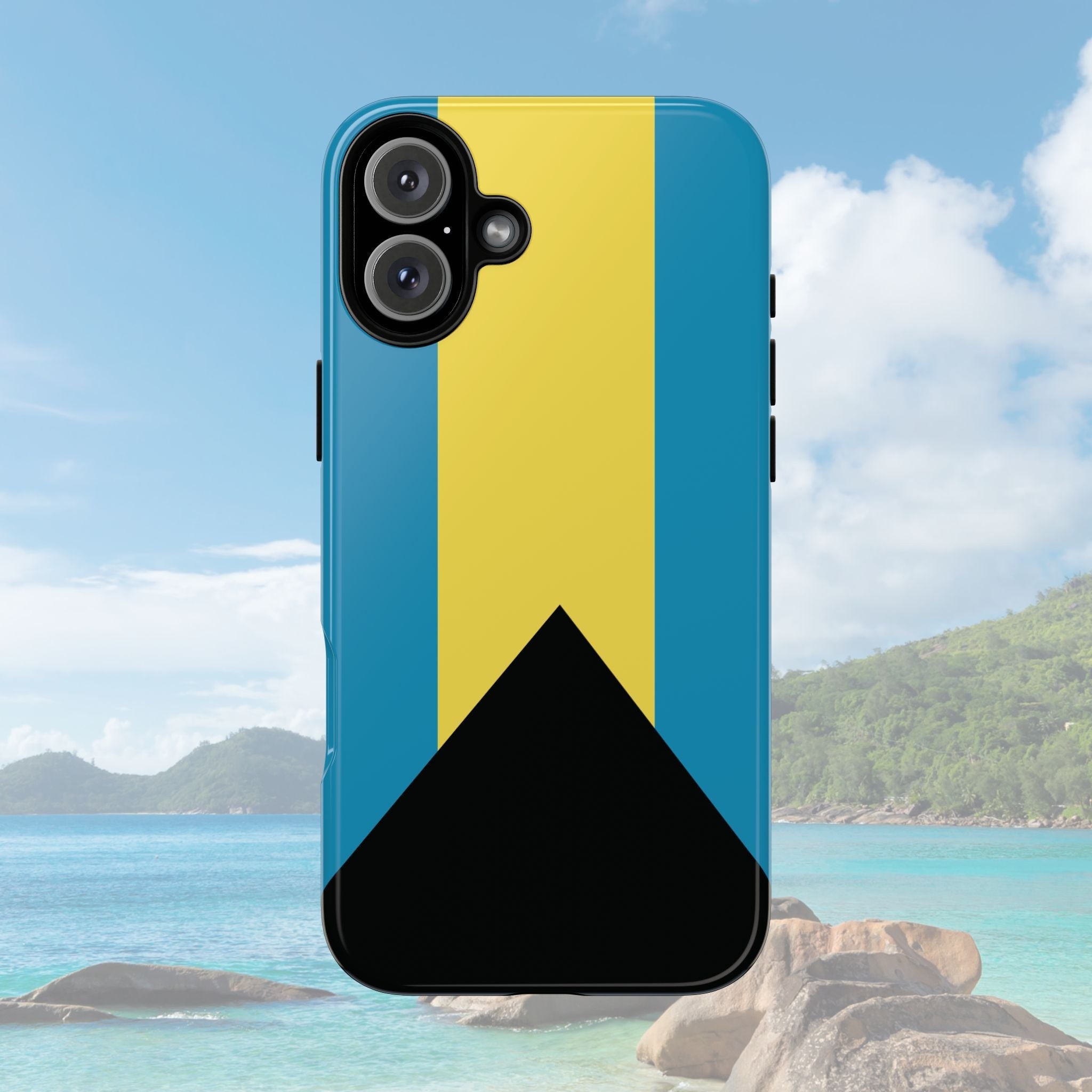 Bahamas Flag Tough Phone Case Tough Case La Vie Bien Bahamas Flag Tough Phone Case