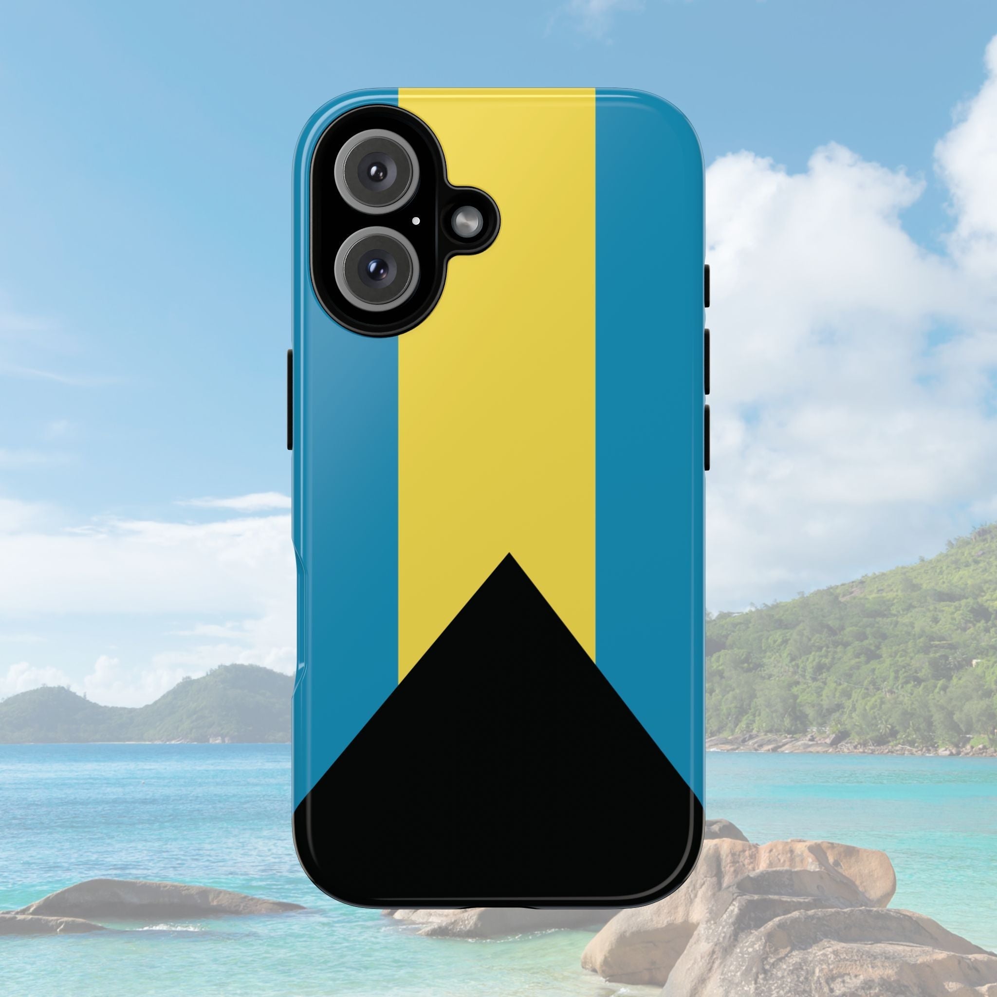 Bahamas Flag Tough Phone Case Tough Case La Vie Bien Bahamas Flag Tough Phone Case