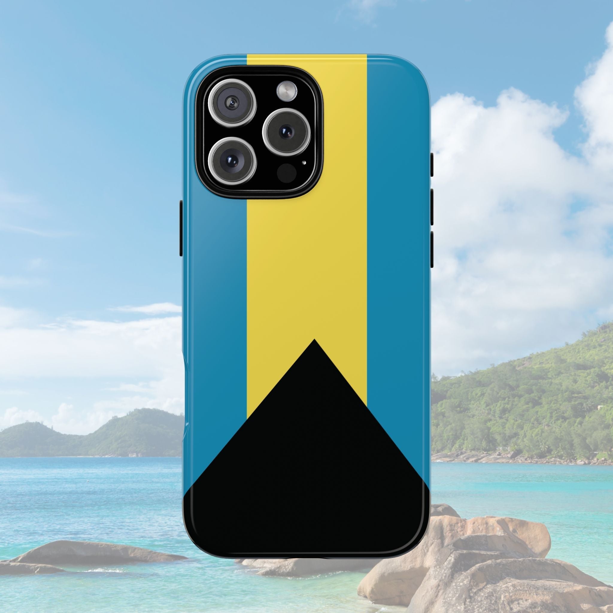 Bahamas Flag Tough Phone Case Tough Case La Vie Bien Bahamas Flag Tough Phone Case