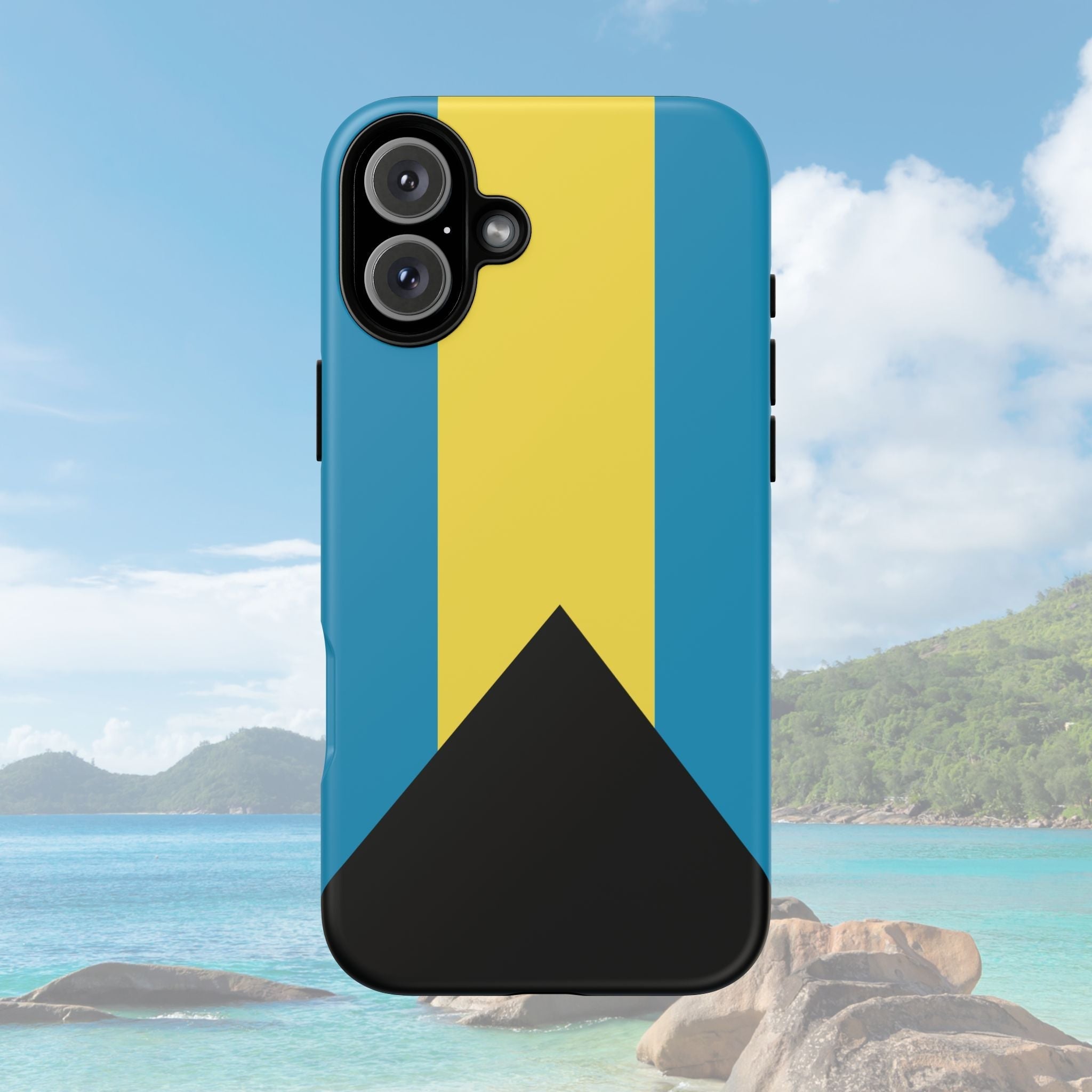 Bahamas Flag Tough Phone Case Tough Case La Vie Bien Bahamas Flag Tough Phone Case