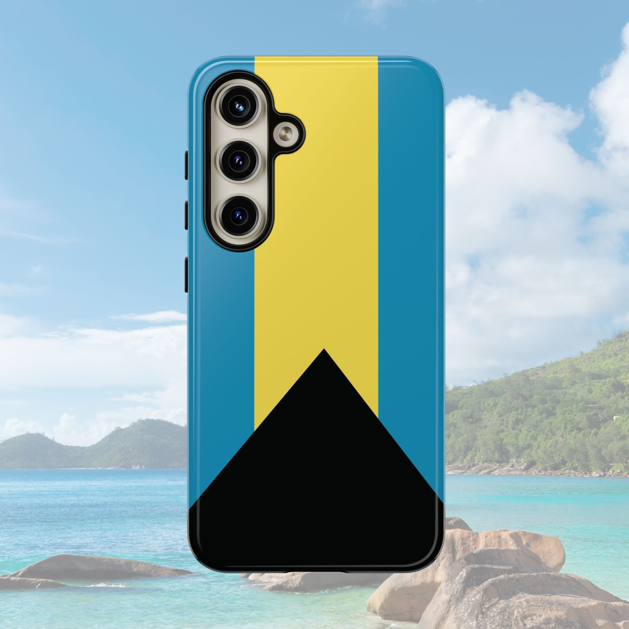 Bahamas Flag Tough Phone Case Tough Case La Vie Bien Bahamas Flag Tough Phone Case
