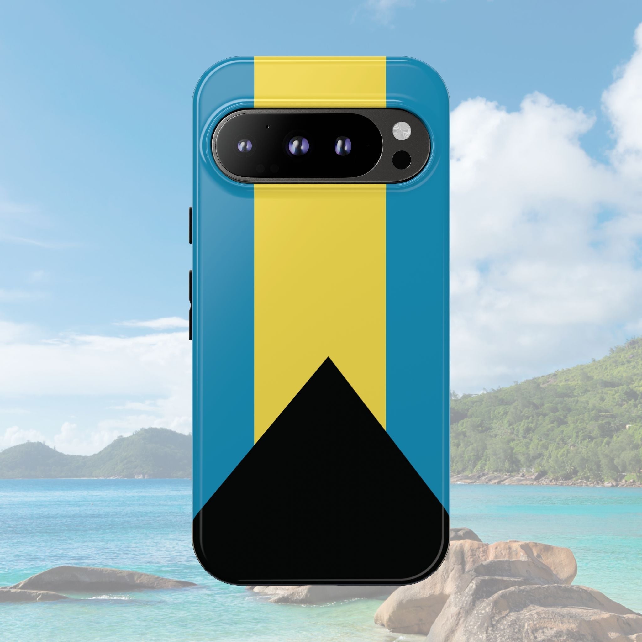 Bahamas Flag Tough Phone Case Tough Case La Vie Bien Bahamas Flag Tough Phone Case