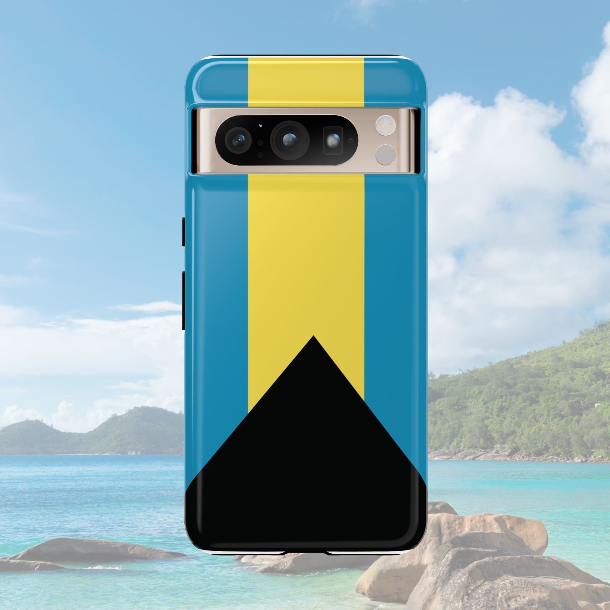 Bahamas Flag Tough Phone Case Tough Case La Vie Bien Bahamas Flag Tough Phone Case