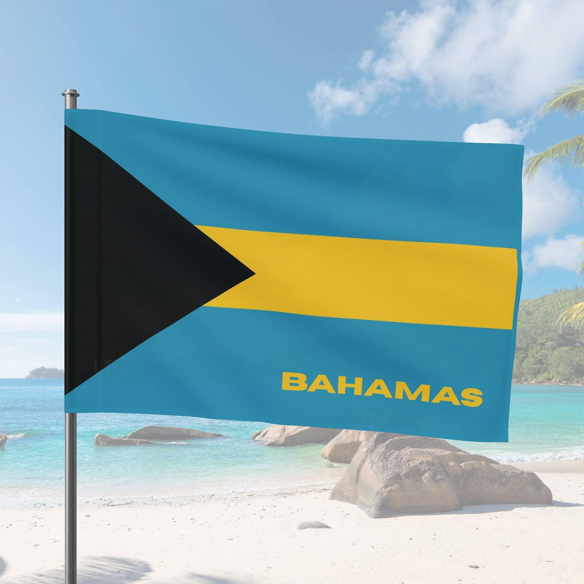 Bahamas Flag Wall Art Flag La Vie Bien Bahamas Flag Wall Art