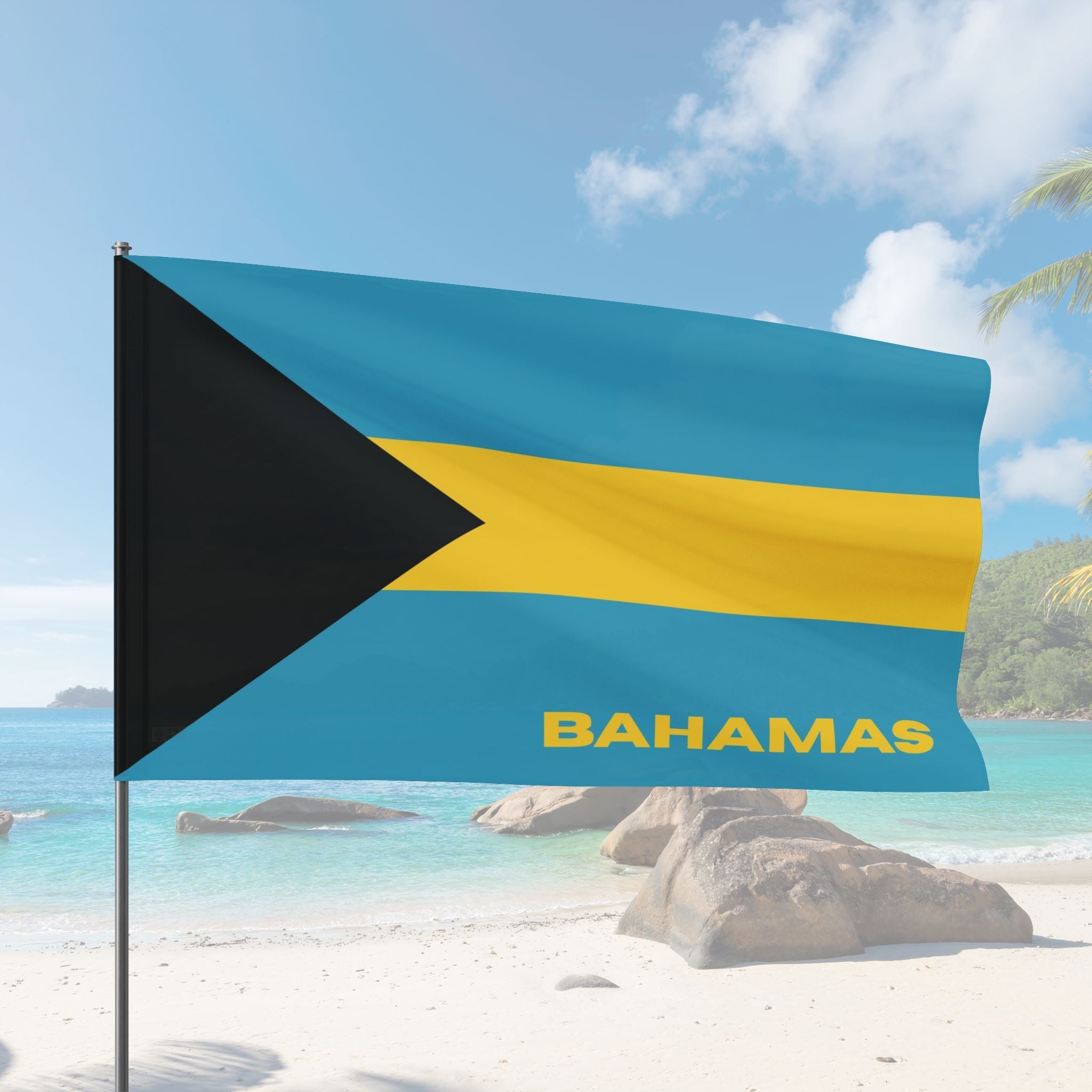 Bahamas Flag Wall Art Flag La Vie Bien Bahamas Flag Wall Art