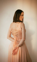 Baiza Long Dress with Slit by Raas