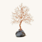 Balancing Energy Medium White Crystal Tree of Life by Karma and Luck