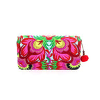 Bali Flower Embroidered Wallet - Thailand Bags La Vie Bien Bali Flower Embroidered Wallet - Thailand
