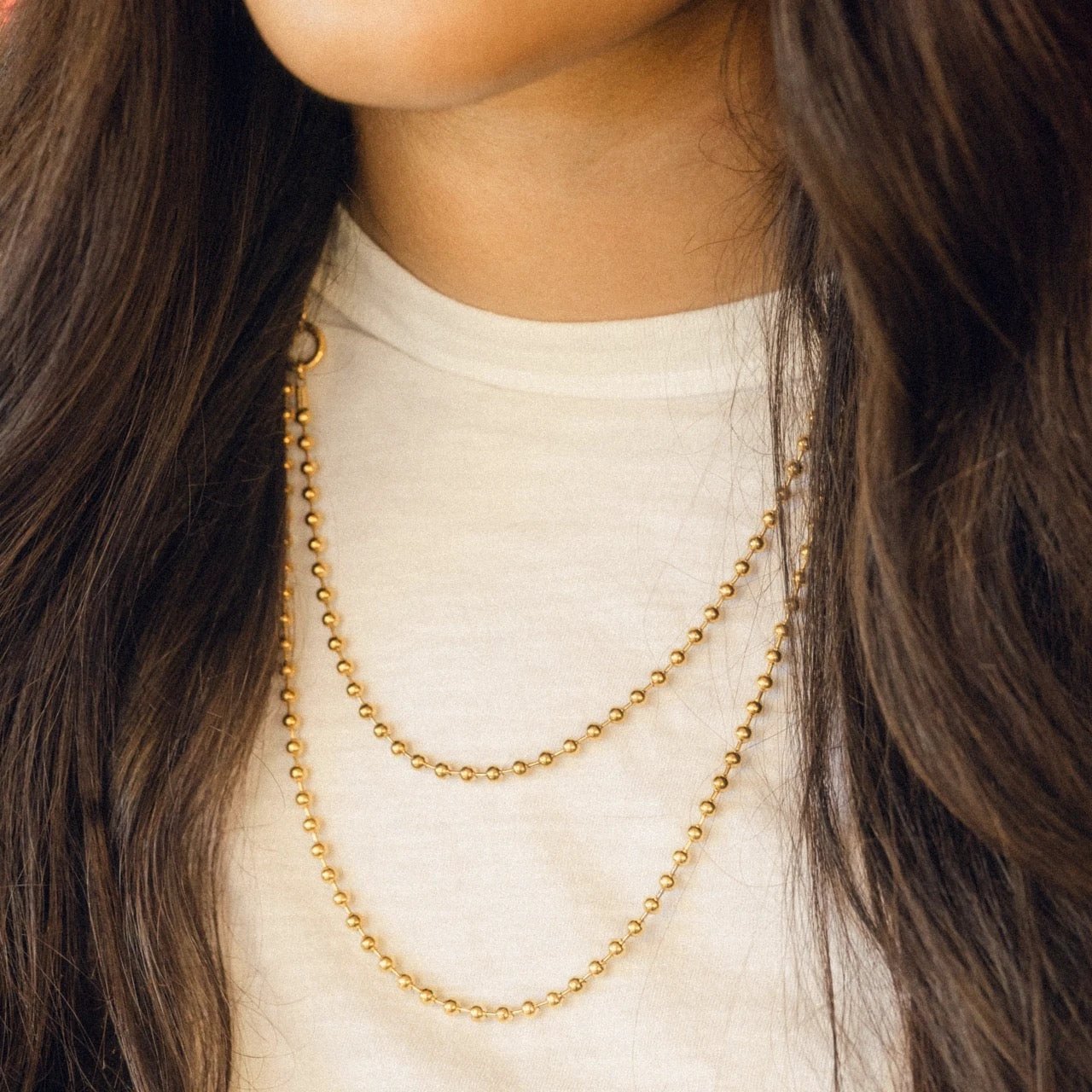 Ball Chain Necklace by Oh Clementine
