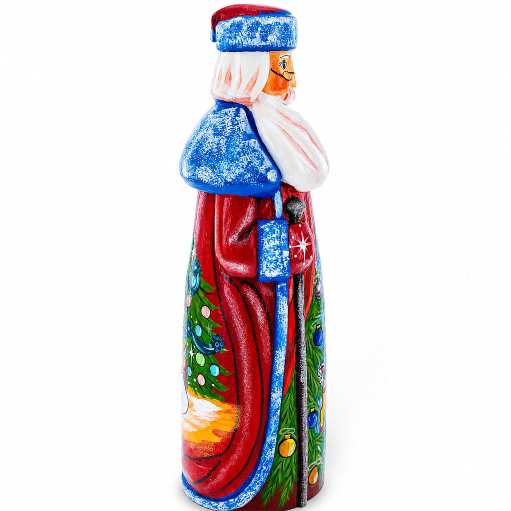 Ballerina & Nutcracker Hand Carved Solid Wooden Santa Figurine 11 Inches Christmas Decor > Carved Wooden Santa La Vie Bien Ballerina & Nutcracker Hand Carved Solid Wooden Santa Figurine 11 Inches