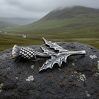 Balmoral Scottish Thistle Kilt Pin - Handmade in Scotland Kilt Pin La Vie Bien Balmoral Scottish Thistle Kilt Pin - Handmade in Scotland