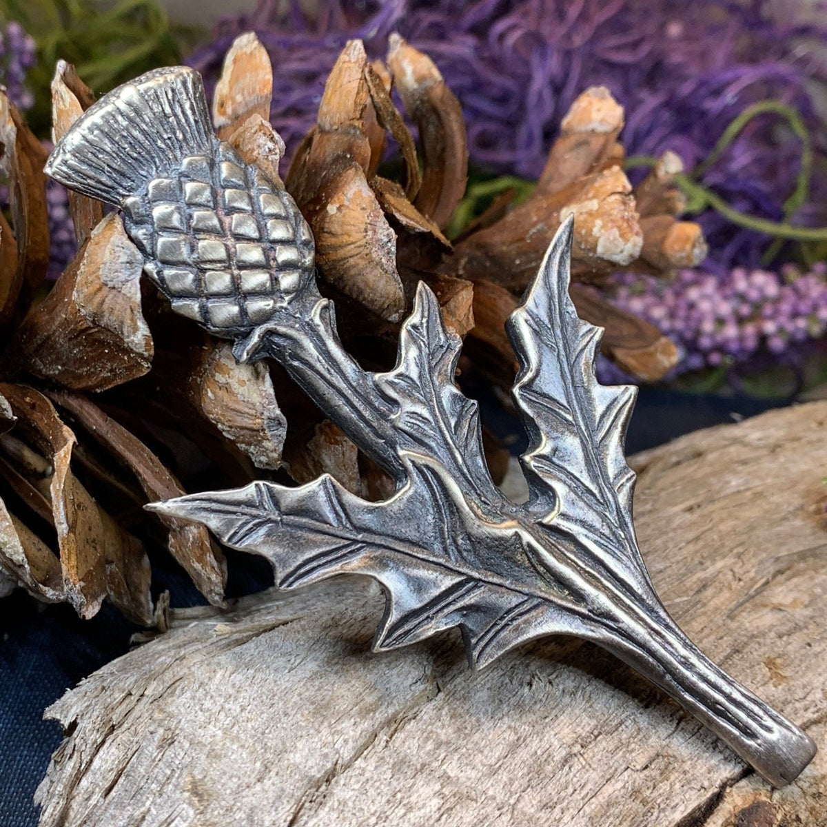 Balmoral Scottish Thistle Kilt Pin - Handmade in Scotland Kilt Pin La Vie Bien Balmoral Scottish Thistle Kilt Pin - Handmade in Scotland