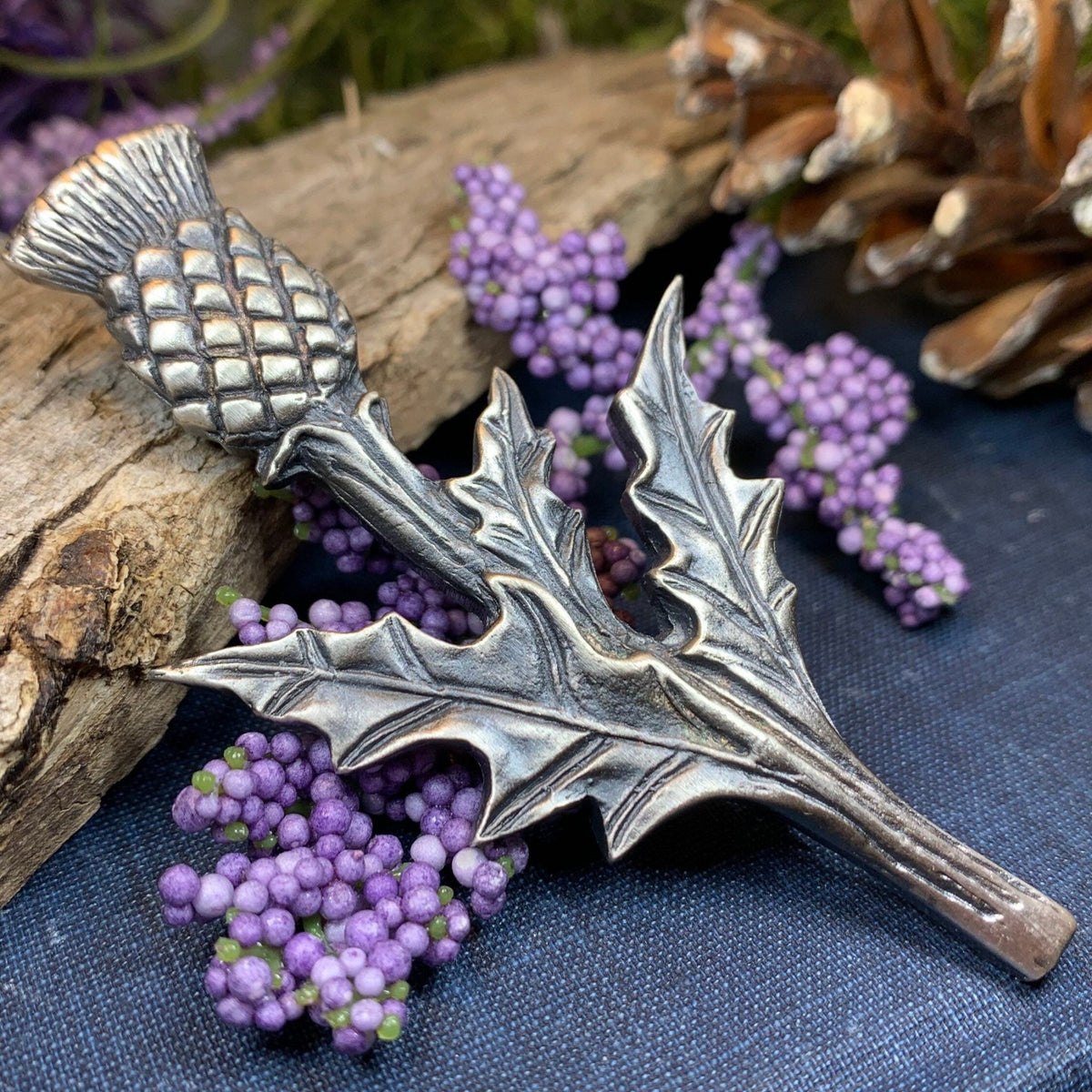 Balmoral Scottish Thistle Kilt Pin - Handmade in Scotland Kilt Pin La Vie Bien Balmoral Scottish Thistle Kilt Pin - Handmade in Scotland
