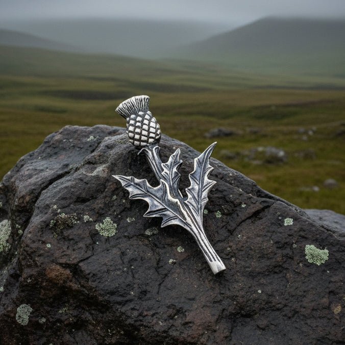 Balmoral Scottish Thistle Kilt Pin - Handmade in Scotland Kilt Pin La Vie Bien Balmoral Scottish Thistle Kilt Pin - Handmade in Scotland