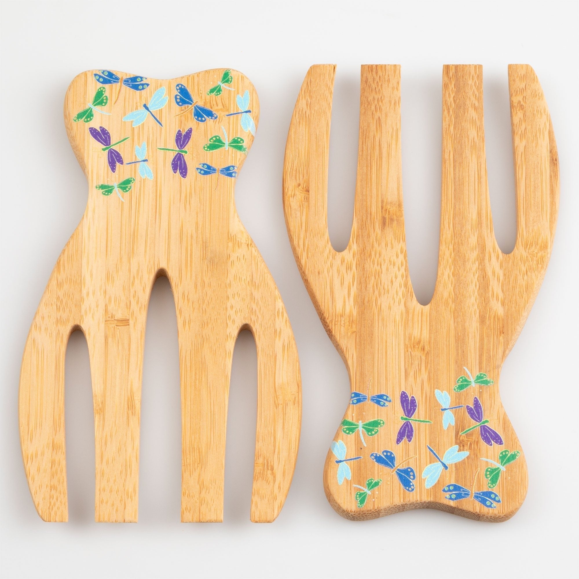Bamboo Bear Claw Salad Serving Set Serveware La Vie Bien Bamboo Bear Claw Salad Serving Set
