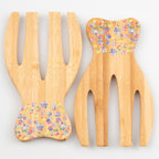 Bamboo Bear Claw Salad Serving Set Serveware La Vie Bien Bamboo Bear Claw Salad Serving Set