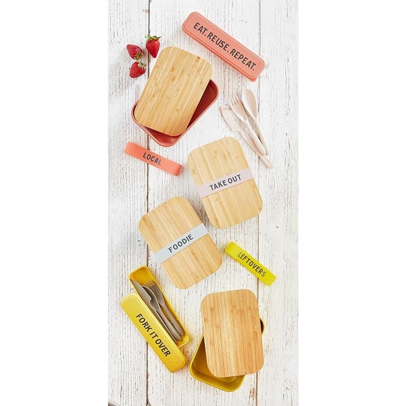 Bamboo Lunch Box 3 Pack for Meal Prep Lunch Box La Vie Bien Bamboo Lunch Box 3 Pack for Meal Prep