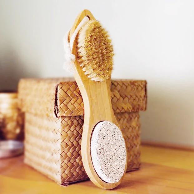 Bamboo Exfoliating Foot Pedicure Tool by Pretty farm girl