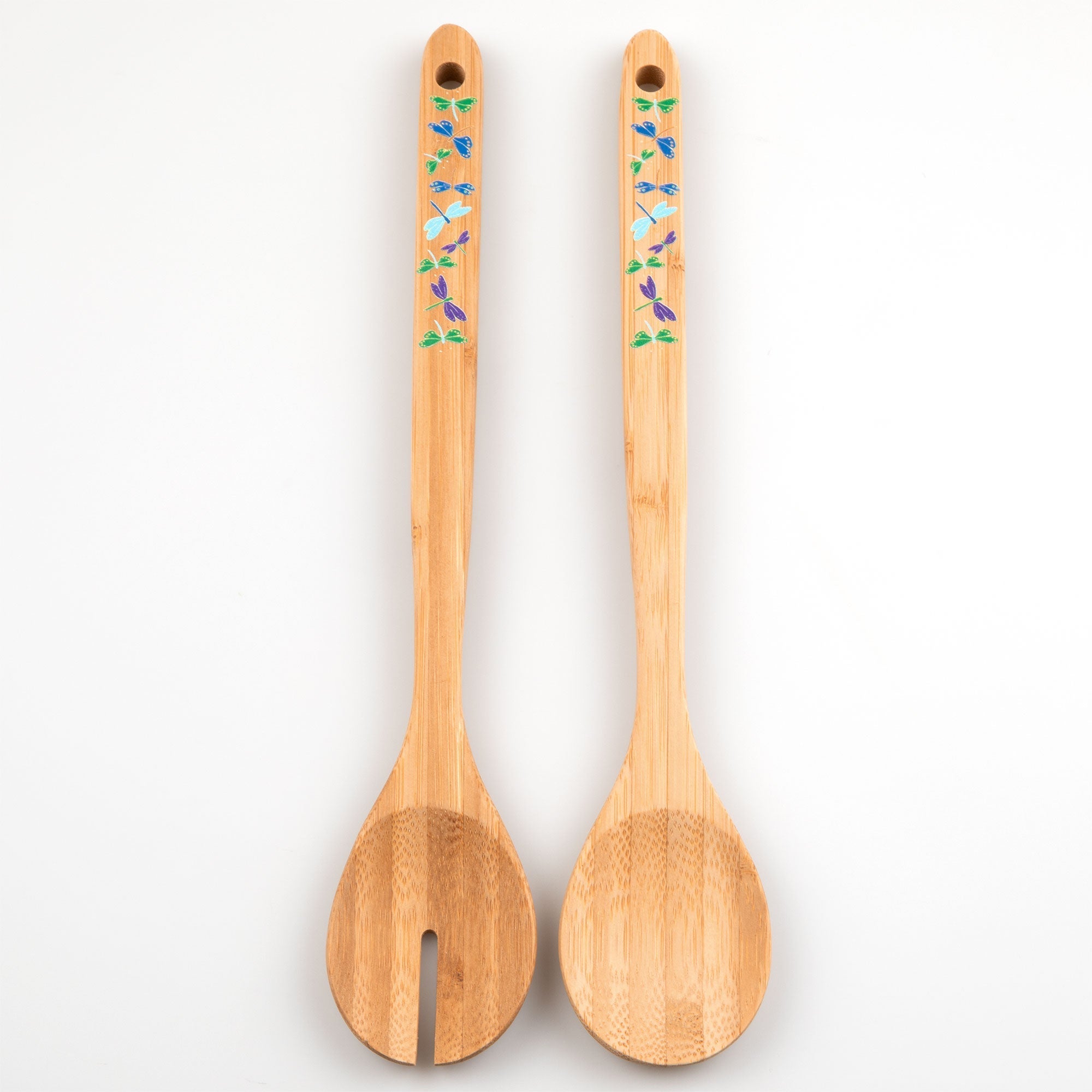 Bamboo Serving Spoon Set - Set of 2 Serveware La Vie Bien Bamboo Serving Spoon Set - Set of 2