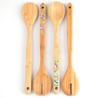 Bamboo Serving Spoon Set - Set of 2 Serveware La Vie Bien Bamboo Serving Spoon Set - Set of 2