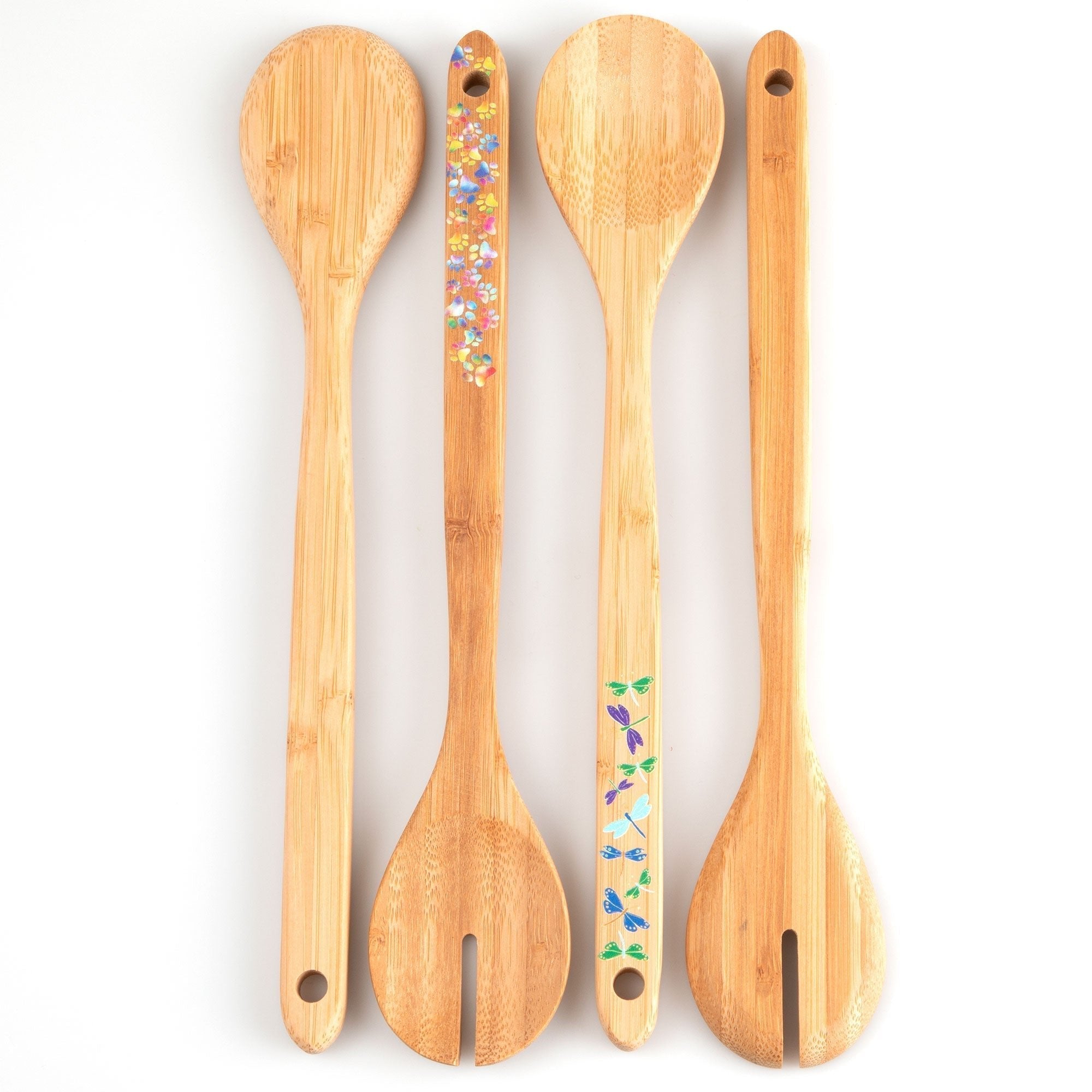 Bamboo Serving Spoon Set - Set of 2 Serveware La Vie Bien Bamboo Serving Spoon Set - Set of 2