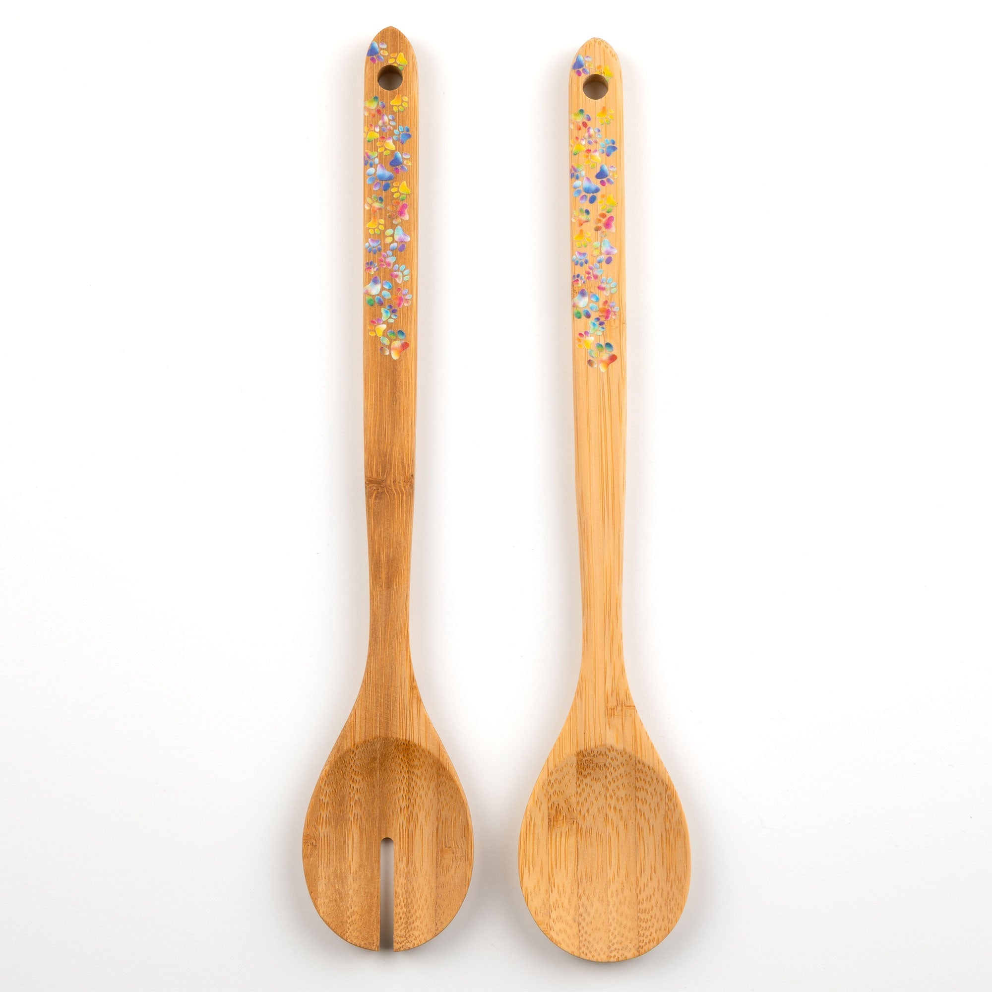 Bamboo Serving Spoon Set - Set of 2 Serveware La Vie Bien Bamboo Serving Spoon Set - Set of 2