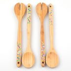 Bamboo Serving Spoon Set - Set of 2 Serveware La Vie Bien Bamboo Serving Spoon Set - Set of 2