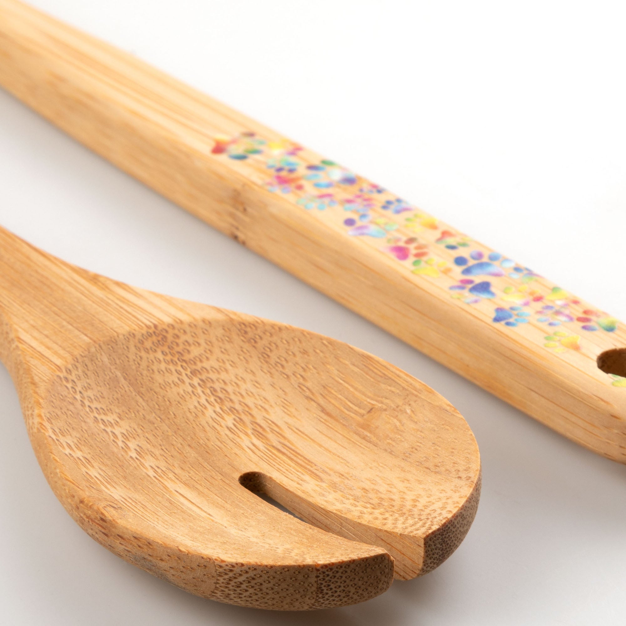 Bamboo Serving Spoon Set - Set of 2 Serveware La Vie Bien Bamboo Serving Spoon Set - Set of 2