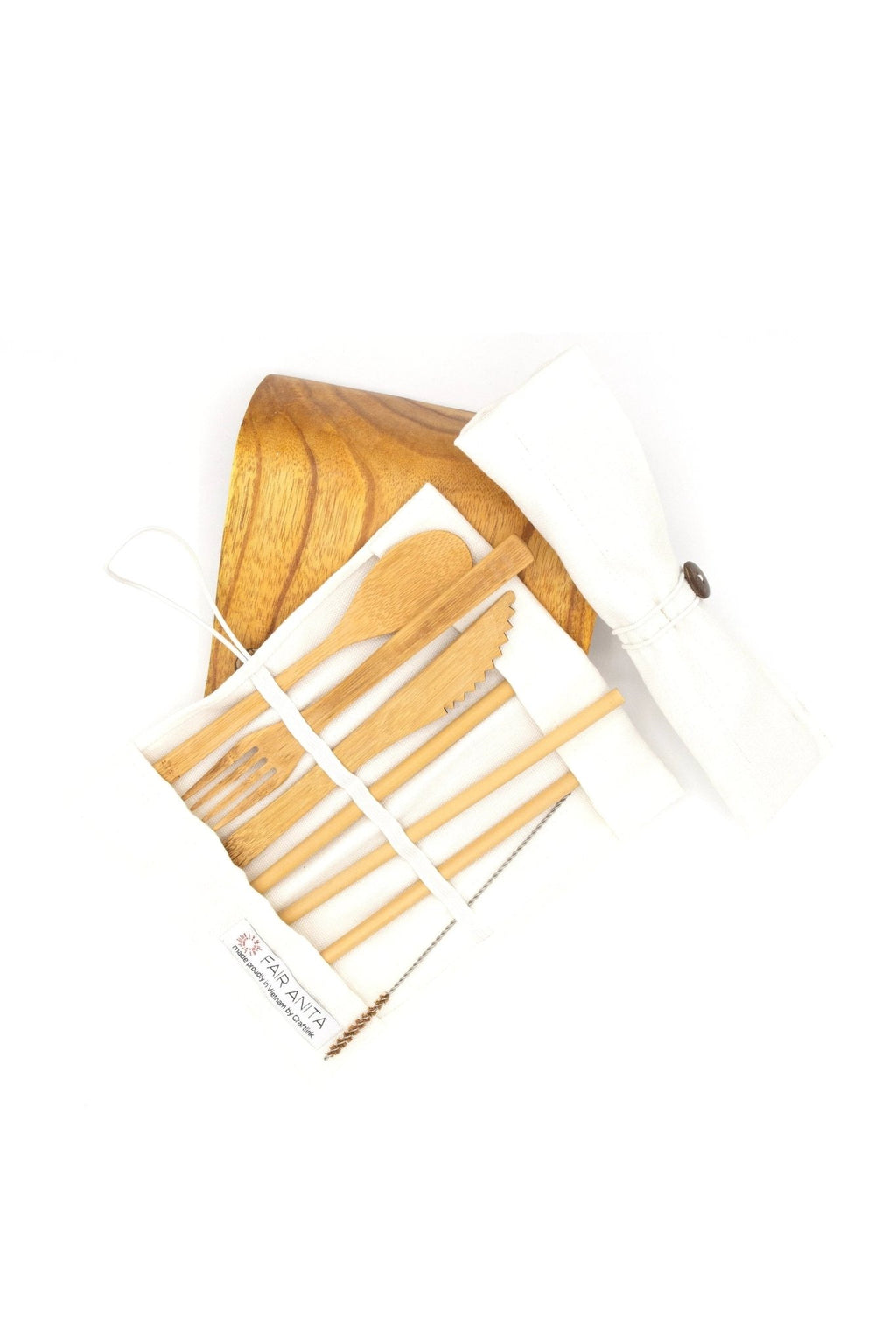 Bamboo Utensil and Straw Set by Fair Anita