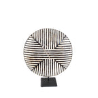Bamileke Shield 12" Geometric Pattern La Vie Bien Bamileke Shield 12" Geometric Pattern