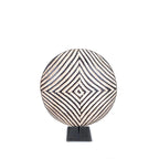 Bamileke Shield 12" Geometric Pattern La Vie Bien Bamileke Shield 12" Geometric Pattern