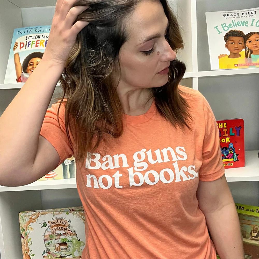 Ban Guns Not Books Classic Tee by Kind Cotton