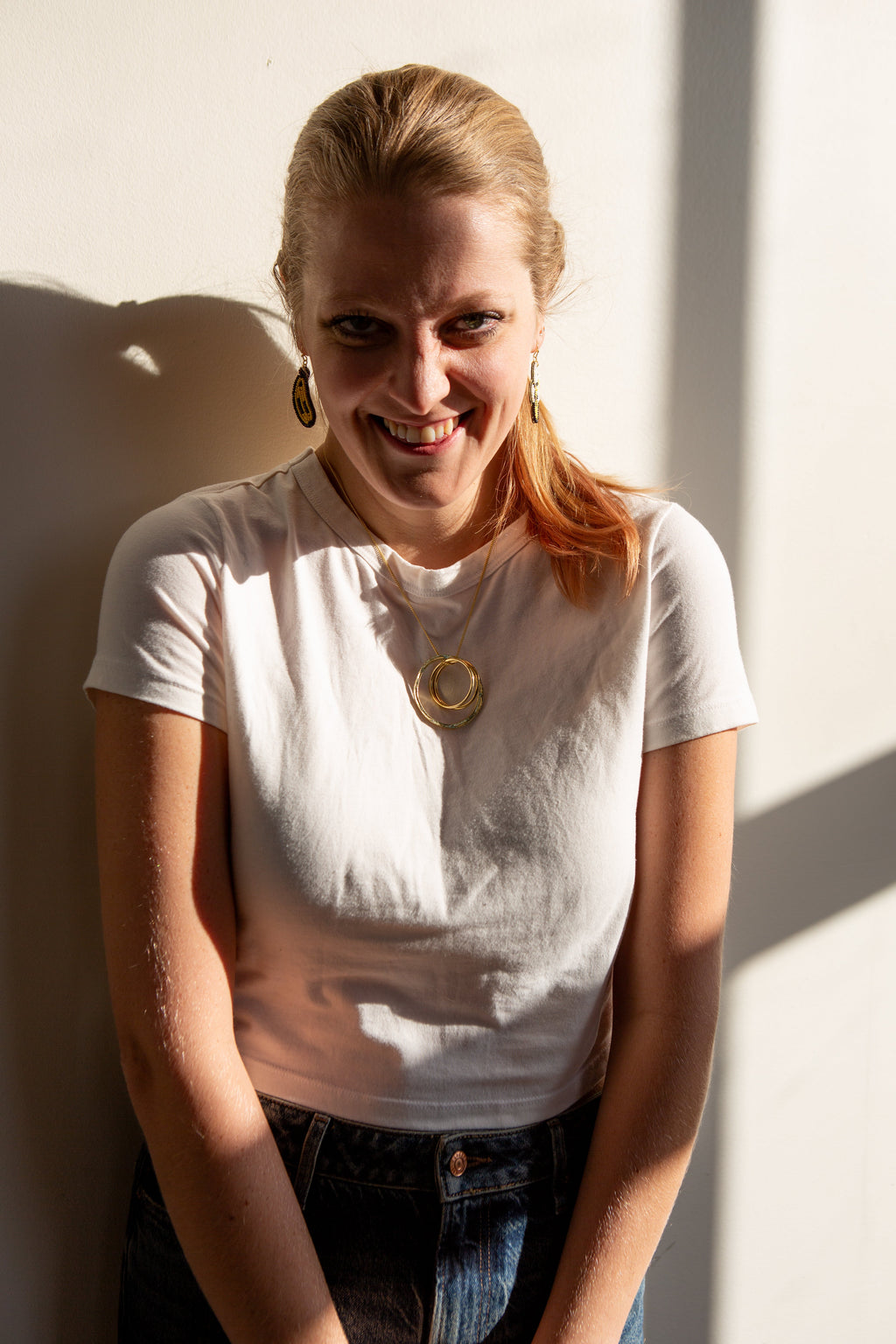 Beaded Fruit Earrings - Banana