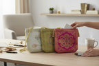 Banarasi Silk Bags with Zipper & Handle (Assorted) Traditional Gifts La Vie Bien Banarasi Silk Bags with Zipper & Handle (Assorted)
