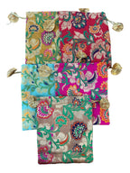 Banarasi Silk Potli, Set of 5 Favors & Return Gifts La Vie Bien Banarasi Silk Potli, Set of 5