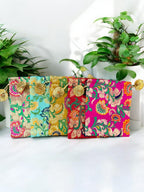 Banarasi Silk Potli, Set of 5 Favors & Return Gifts La Vie Bien Banarasi Silk Potli, Set of 5